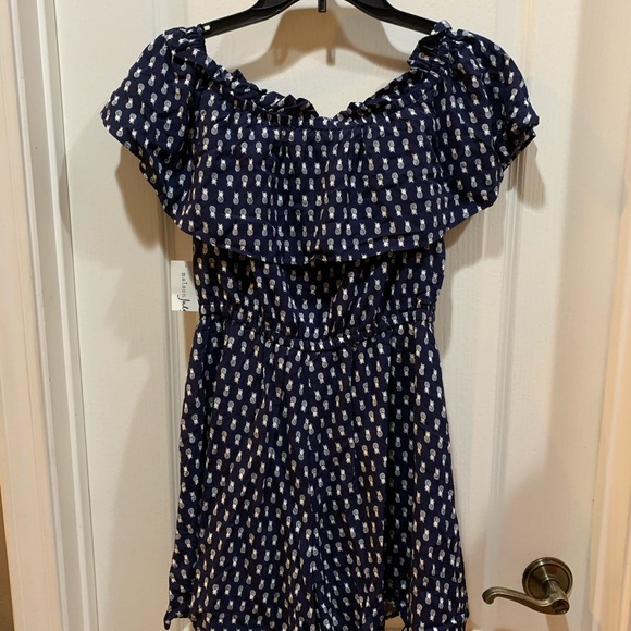 Maison Jules Womens Shoulder Romper Size M - Picture 5 of 8